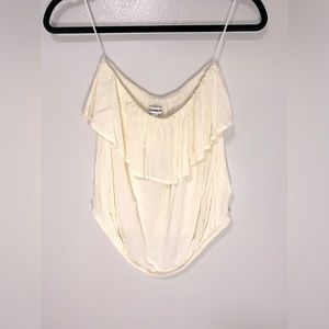 Express Ruffled Tube Top NWT